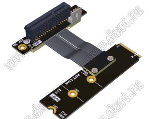 R42NL адаптер-удлинитель M.2 NVMe - PCI Express x4 для графических видеокарт с графическим процессором; длина кабеля от 3 до 100см