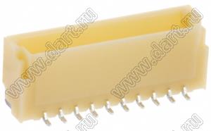 A1001-SMT-10A (BM10B-SRSS-TB) вилка SMD вертикальная на плату; шаг 1,0мм; шаг 1,00мм; 10-конт.