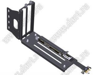 R13SD-BK4 4.0 кабель удлинительный PCIe x1–x16, поворотный вертикальный на 90 градусов; длина кабеля от 3 до 100см