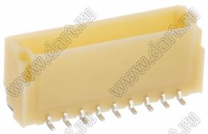 A1001-SMT-09A (BM09B-SRSS-TB) вилка SMD вертикальная на плату; шаг 1,0мм; шаг 1,00мм; 9-конт.