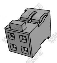 Molex Milli-Grid™ 51110-0452 корпус разъема на провод с центральным ключом и без защелки; шаг 2,00мм; P 2,00мм; 4-конт.