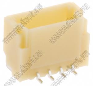 A1001-SMT-04A (BM04B-SRSS-TB) вилка SMD вертикальная на плату; шаг 1,0мм; шаг 1,00мм; 4-конт.