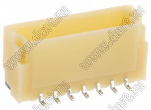 A1001-SMT-07A (BM07B-SRSS-TB) вилка SMD вертикальная на плату; шаг 1,0мм; шаг 1,00мм; 7-конт.