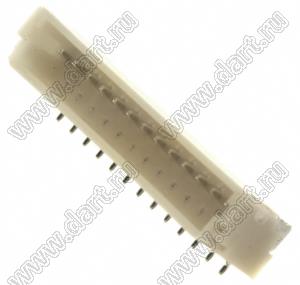 A1001-SMT-13A (BM13B-SRSS-TB) вилка SMD вертикальная на плату; шаг 1,0мм; шаг 1,00мм; 13-конт.
