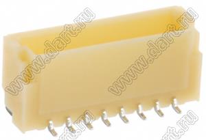 A1001-SMT-08A (BM08B-SRSS-TB) вилка SMD вертикальная на плату; шаг 1,0мм; шаг 1,00мм; 8-конт.