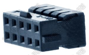 Molex Milli-Grid™ 51110-1056 корпус разъема на провод с боковым ключом и центральной защелкой; шаг 2,00мм; P 2,00мм; 10-конт.