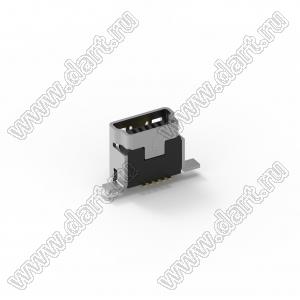 202G-FDN0-R разъем мини-USB 2.0, тип B, вертикальный, SMT