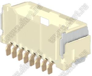 MOLEX CLIK-Mate-1.50™ 2132260830 вилка SMD однорядная горизонтальная, цвет натуральный; 8-конт.