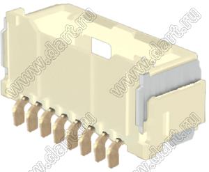 MOLEX CLIK-Mate-1.50™ 2132260810 вилка SMD однорядная горизонтальная, цвет натуральный; 8-конт.