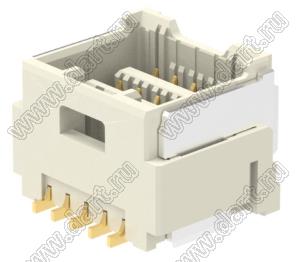 MOLEX CLIK-Mate-1.50™ 2132271070 вилка SMD двухрядная вертикальная, цвет натуральный; 10-конт.