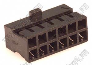 Molex Milli-Grid™ 51110-1251 корпус разъема на провод с центральным ключом и без защелки; шаг 2,00мм; P 2,00мм; 12-конт.