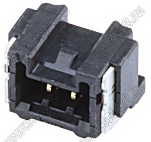 MOLEX Micro-Lock1.25™ 5055670281 вилка однорядная угловая для SMD монтажа, цвет черный; 2-конт.