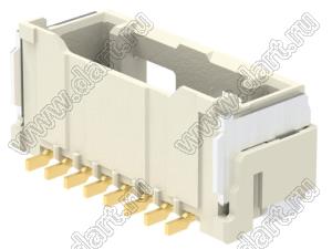 MOLEX CLIK-Mate-1.50™ 2132250810 вилка SMD однорядная вертикальная, цвет натуральный; 8-конт.