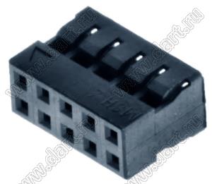 Molex Milli-Grid™ 51110-1050 корпус разъема на провод без ключа и без защелки; шаг 2,00мм; P 2,00мм; 10-конт.