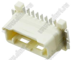 MOLEX CLIK-Mate-1.50™ 50339508 вилка SMD однорядная вертикальная с нижним входом, цвет натуральный; 8-конт.