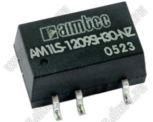 AM1LS-1209SH30-NZ модульный источник питания постоянного тока (DC/DC), однополярный; Uвх=10,8...13,2В; Uвых=9В; Iвых=111мА; Uпр=3000; 1Вт