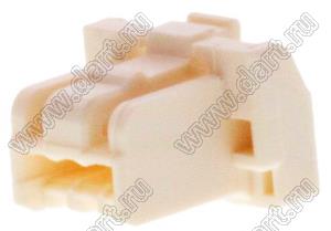 MOLEX CLIK-Mate-1.50™ 5025780300 корпус однорядной розетки на кабель, цвет натуральный; 3-конт.