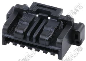 MOLEX CLIK-Mate-1.50™ 5025780601 корпус однорядной розетки на кабель, цвет черный; 6-конт.