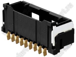 MOLEX CLIK-Mate-1.50™ 2132260971 вилка SMD однорядная горизонтальная, цвет черный; 9-конт.