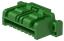 MOLEX CLIK-Mate-1.50™ 5025780806 корпус однорядной розетки на кабель, цвет зеленый; 8-конт.