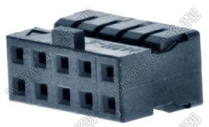 Molex Milli-Grid™ 51110-1051 корпус разъема на провод с центральным ключом и без защелки; шаг 2,00мм; P 2,00мм; 10-конт.