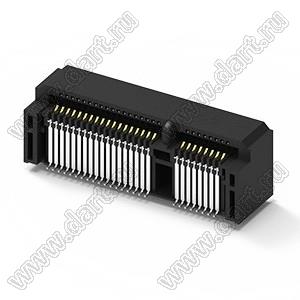 119A-99A00-R02 разъем Mini PCI Express; H=9,9мм