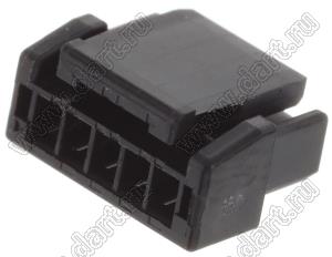 MOLEX Micro-Lock1.25™ 2045320501 корпус однорядной розетки на кабель, цвет черный; 5-конт.