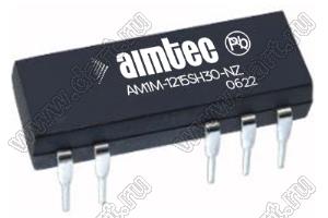 AM1M-1215SH30-NZ модульный источник питания постоянного тока (DC/DC); Uвх=10,8...13,2В; Uвых=15В; Iвых=67мА; Uпр=3000; 1Вт
