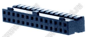 Molex Milli-Grid™ 51110-2851 корпус разъема на провод с центральным ключом и защелкой; шаг 2,00мм; P 2,00мм; 28-конт.
