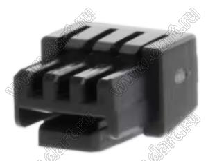 MOLEX Micro-Lock1.25™ 5055650301 корпус однорядной розетки на кабель, цвет черный; 3-конт.