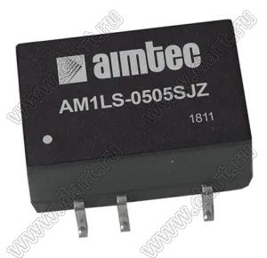 AM1LE-0505SH35JZ модульный источник питания постоянного тока (DC/DC); Uвх=5 (4,5...5,5)В; Uвых=5В; Iвых=200мА; 1Вт