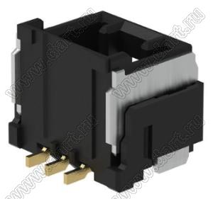 MOLEX CLIK-Mate-1.50™ 2132250311 вилка SMD однорядная вертикальная, цвет черный; 3-конт.