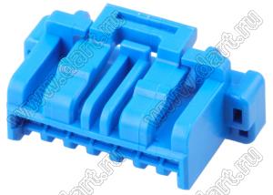 MOLEX CLIK-Mate-1.50™ 5025780704 корпус однорядной розетки на кабель, цвет синий; 7-конт.