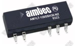 AM1LT-1205SH30-NZ модульный источник питания постоянного тока (DC/DC); Uвх=11,4...12,6В; Uвых=5В; Iвых=200мА; Uпр=3000; 1Вт
