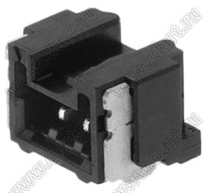 MOLEX Micro-Lock1.25™ 5055670271 вилка однорядная угловая для SMD монтажа, цвет черный; 2-конт.