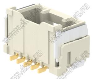 MOLEX CLIK-Mate-1.50™ 2132250530 вилка SMD однорядная вертикальная, цвет натуральный; 5-конт.