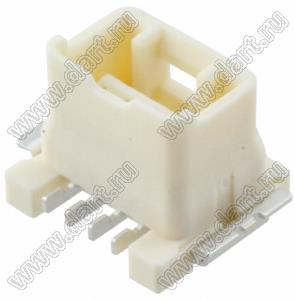 MOLEX CLIK-Mate-1.50™ 50339504 вилка SMD однорядная вертикальная с нижним входом, цвет натуральный; 4-конт.