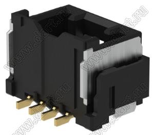 MOLEX CLIK-Mate-1.50™ 2132250431 вилка SMD однорядная вертикальная, цвет черный; 4-конт.