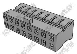 Molex Milli-Grid™ 51110-1652 корпус разъема на провод с центральным ключом и без защелки; шаг 2,00мм; P 2,00мм; 16-конт.