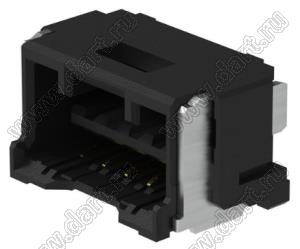 MOLEX CLIK-Mate-1.50™ 2132260511 вилка SMD однорядная горизонтальная, цвет черный; 5-конт.