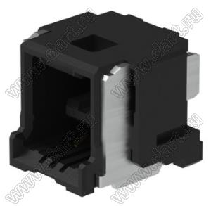 MOLEX CLIK-Mate-1.50™ 2132260271 вилка SMD однорядная горизонтальная, цвет черный; 2-конт.