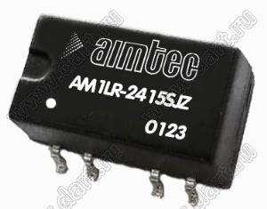AM1LR-2415SJZ модульный источник питания постоянного тока (DC/DC); Uвх=24 (22,8...25,2)В; Uвых=15В; Iвых=67мА; Uпр=1500; 1Вт