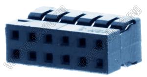 Molex Milli-Grid™ 51110-1250 корпус разъема на провод без ключа и без защелки; шаг 2,00мм; P 2,00мм; 12-конт.