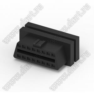 226B-H001 розетка OBD2, тип A/B, корпус, обжимной тип