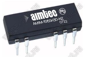 AM1M-1515SH30-NZ модульный источник питания постоянного тока (DC/DC); Uвх=13,5...16,5В; Uвых=15В; Iвых=67мА; Uпр=3000; 1Вт