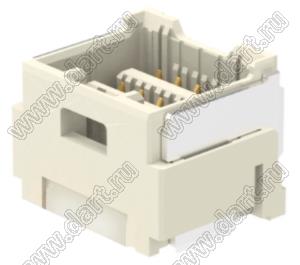 MOLEX CLIK-Mate-1.50™ 2132281070 вилка SMD двухрядная вертикальная, цвет натуральный; 10-конт.