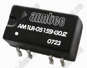 AM1LR-0515SH30JZ модульный источник питания постоянного тока (DC/DC); Uвх=5 (4,75...5,25)В; Uвых=15В; Iвых=67мА; Uпр=3000; 1Вт