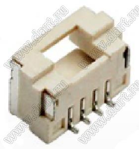 MOLEX CLIK-Mate-1.25™ 5023860472 вилка SMD горизонтальная с монтажной крышкой; 4-конт.