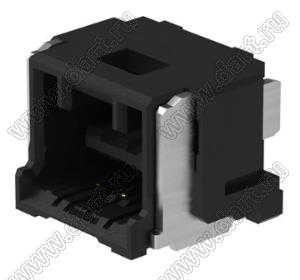 MOLEX CLIK-Mate-1.50™ 2132260371 вилка SMD однорядная горизонтальная, цвет черный; 3-конт.