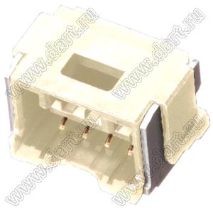 MOLEX CLIK-Mate-1.50™ 2132260470 вилка SMD однорядная горизонтальная, цвет натуральный; 4-конт.